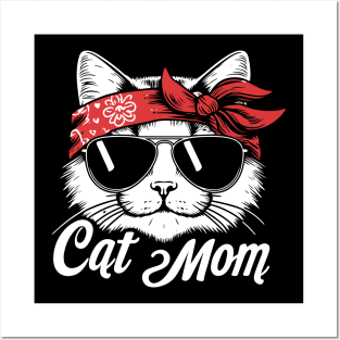 Cat Mom Funny Cat Mom Cat Lover Posters and Art